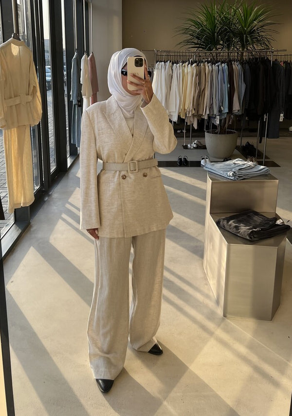 Linen 3PC Set w/ Belt