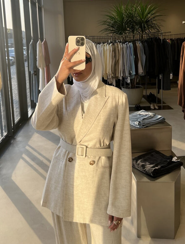 Linen 3PC Set w/ Belt