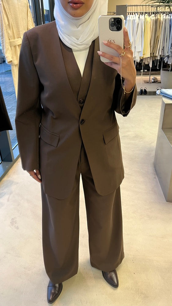 Elegant 3PC Blazer Vest Pants Set