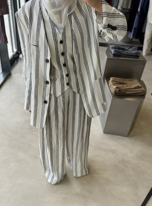 V-neck Striped 3PC Sets