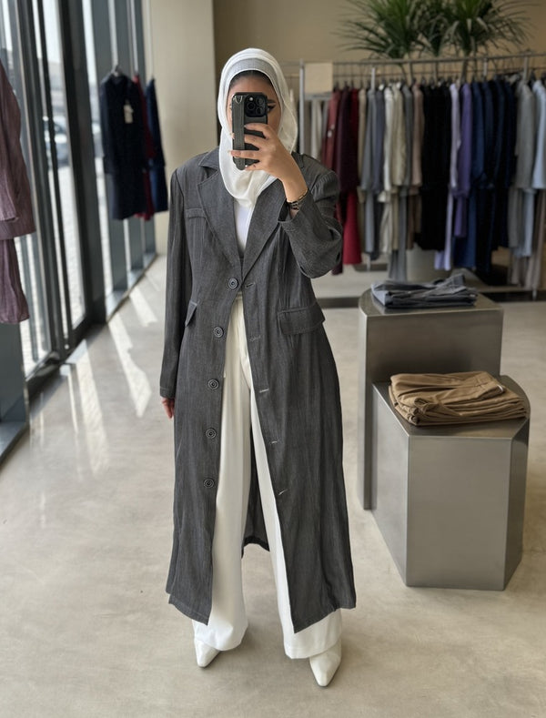 5 Big Buttons Long Shirt