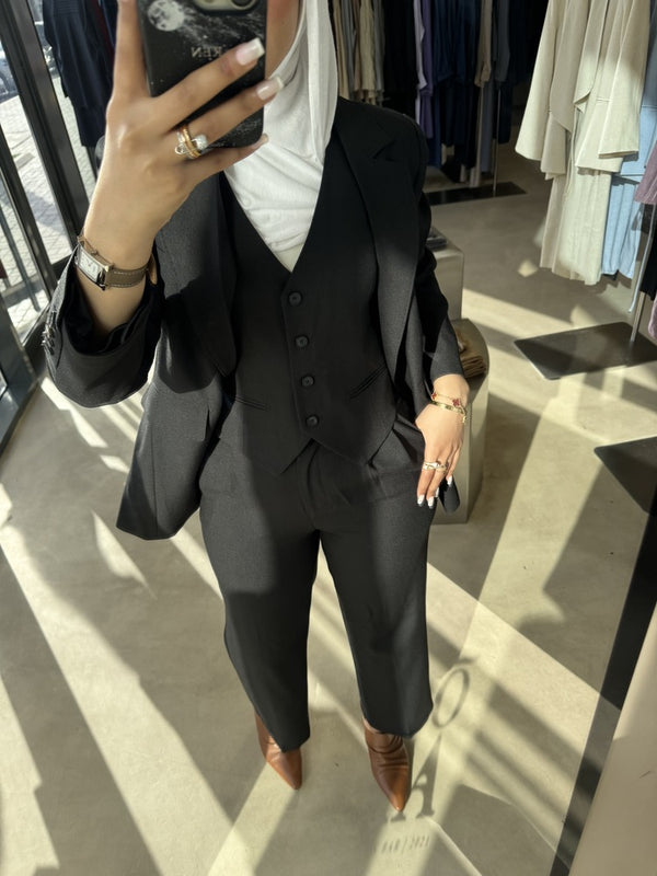 Elegant Vest Blazer Pants 3PC Set