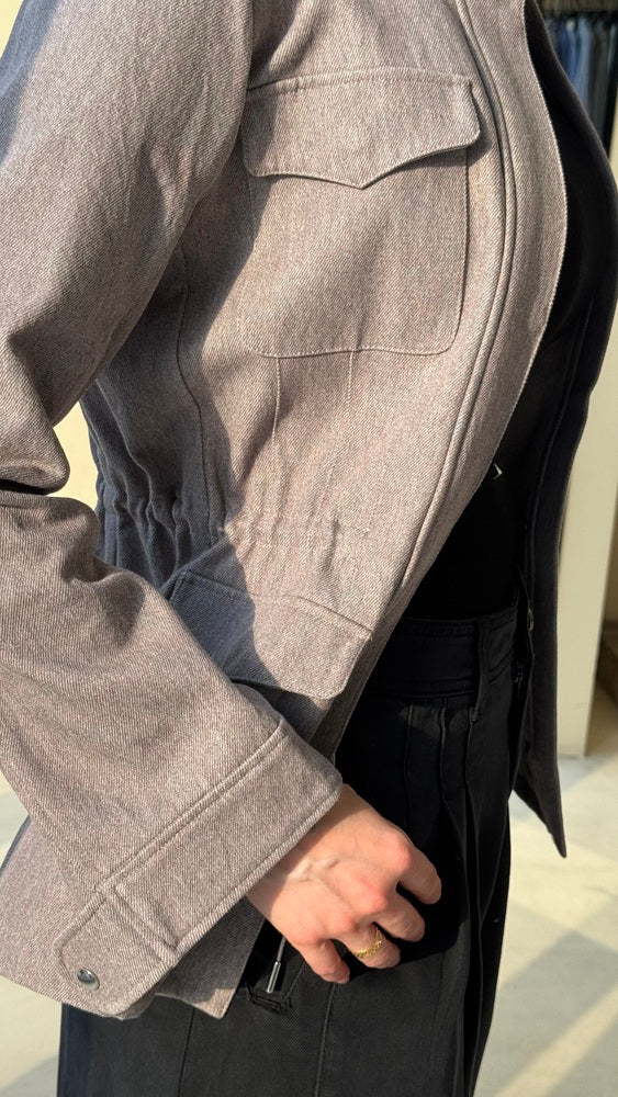 4 Pockets Drawstringed Blazer