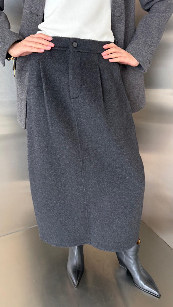Woolen Pencil Skirt