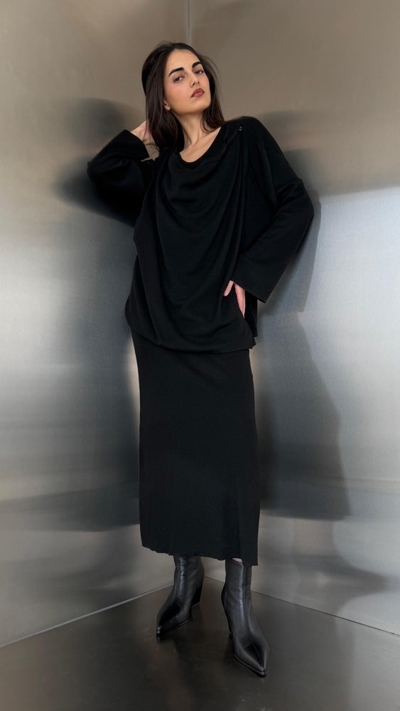 2PC Knitted Cardigan Dress Set