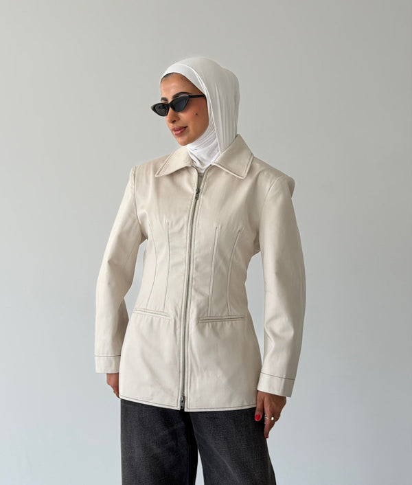 Zippered Waisted Jacket