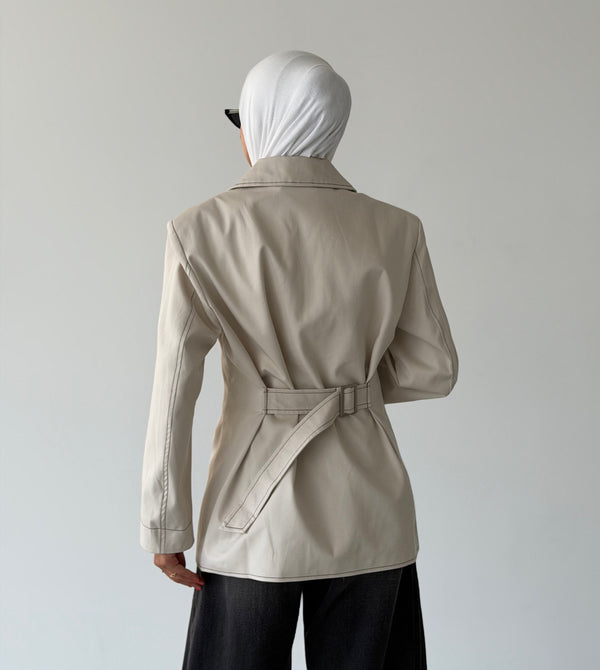 Zippered Waisted Jacket