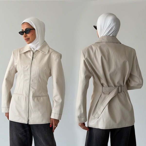 Zippered Waisted Jacket