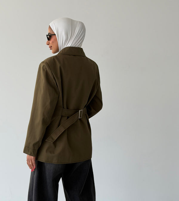 Zippered Waisted Jacket