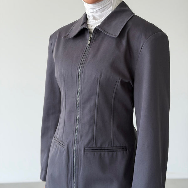Zippered Waisted Jacket