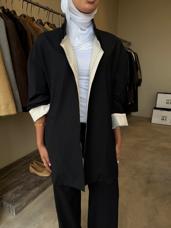 Stitch Contrast Color Jacket