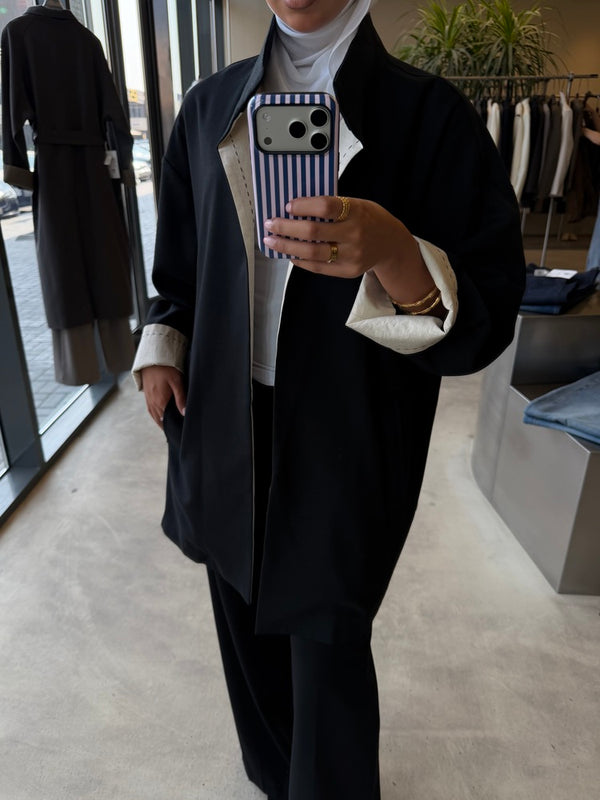 Stitch Contrast Color Jacket