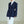 Navy Belted Blazer + White Pants Set
