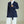 Navy Belted Blazer + White Pants Set