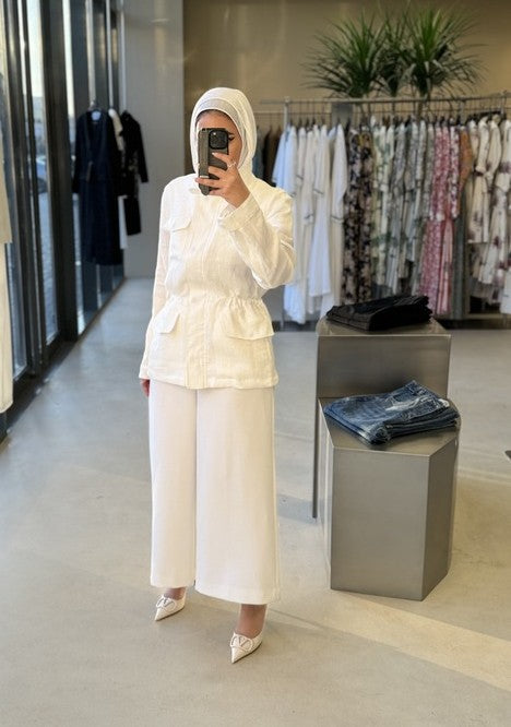 Slim Waist Drawstring Shirts
