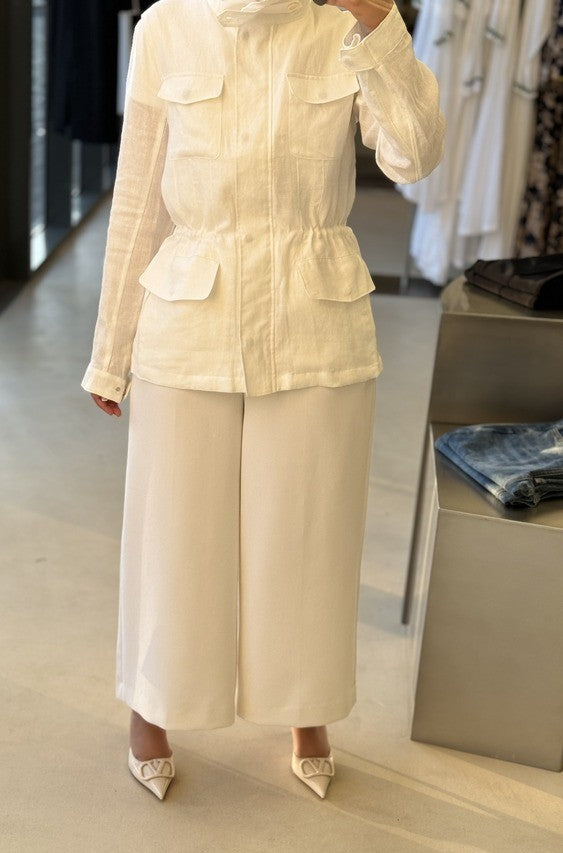 Slim Waist Drawstring Shirts