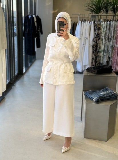 Slim Waist Drawstring Shirts