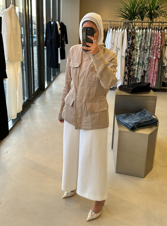 Slim Waist Drawstring Shirts
