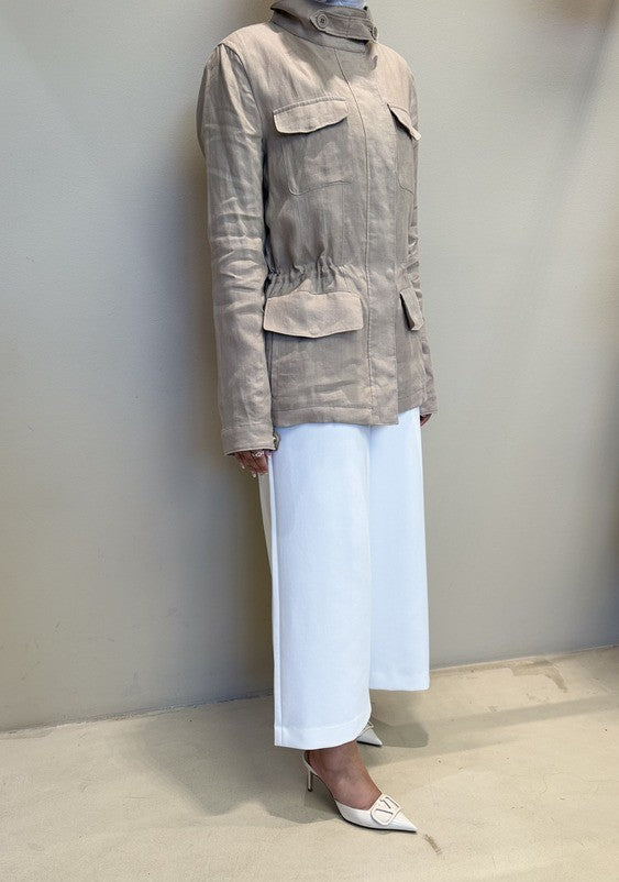 Slim Waist Drawstring Shirts
