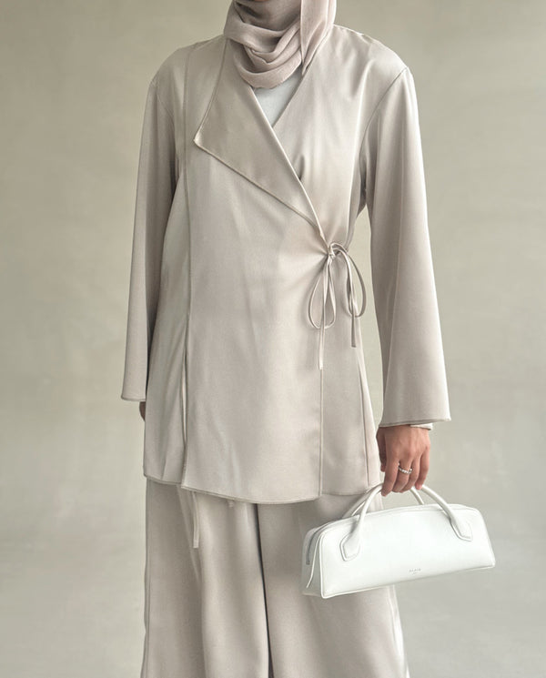 Wrap Satin Set
