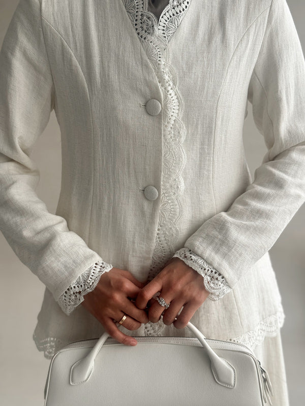 Lace Draped Skirt Sets