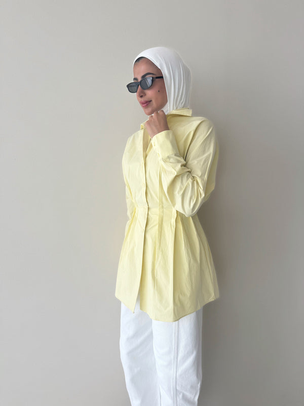 Waisted Pleated Shirts