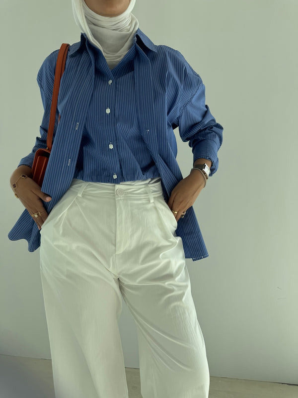 2PC Shirt Stripe
