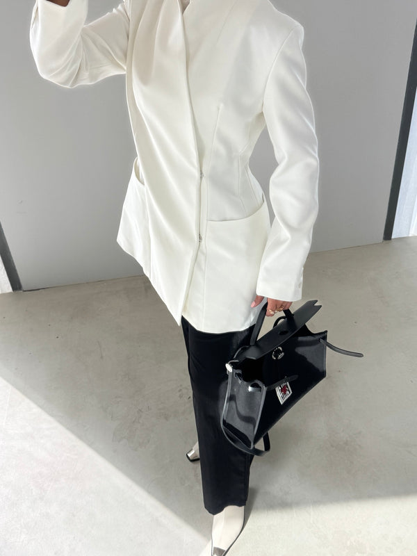 Elegant Collarless Blazer