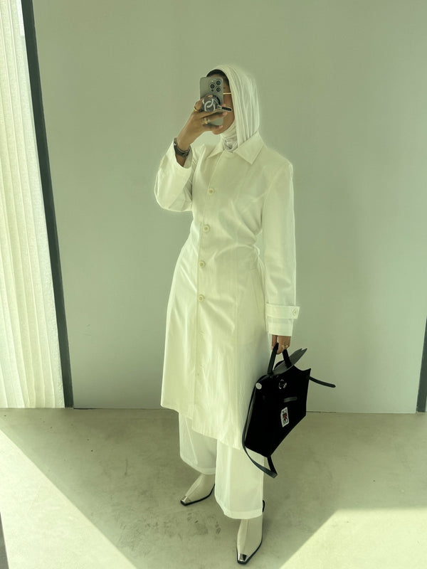 Belted Mid Trench w/ Pants
