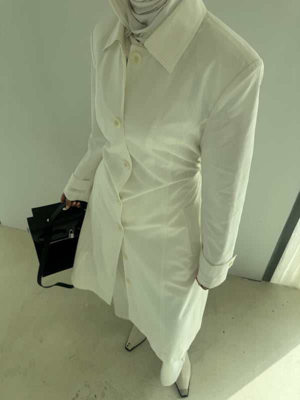 Belted Mid Trench w/ Pants