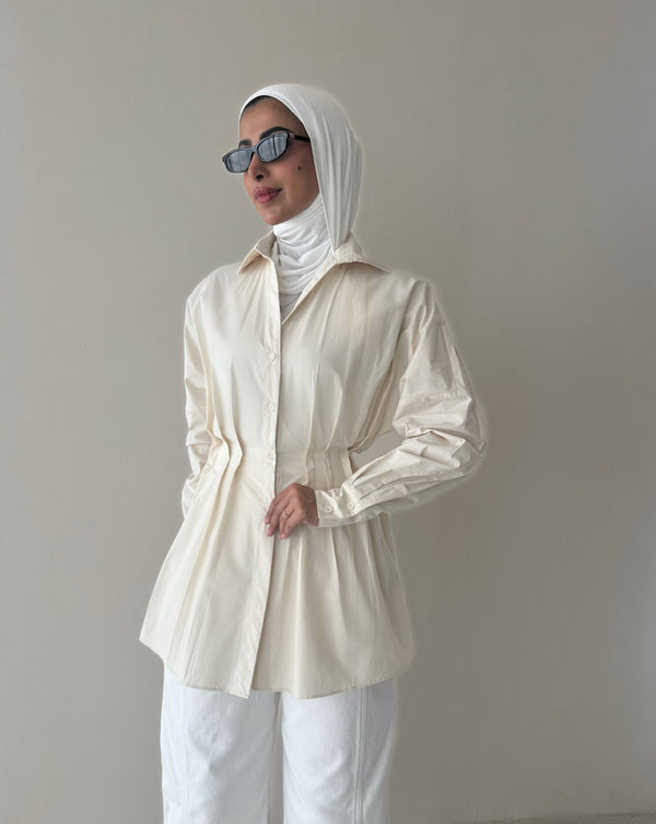 Waisted Pleated Shirts