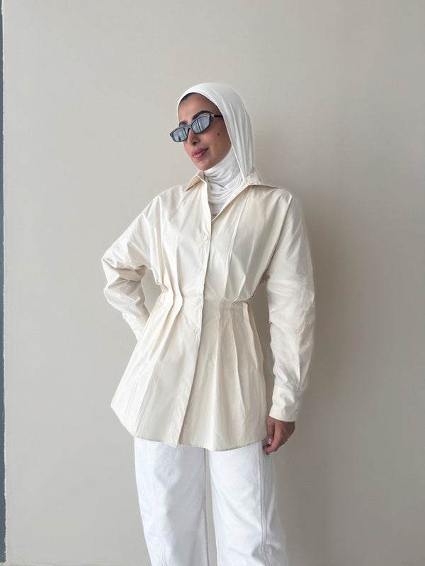 Waisted Pleated Shirts