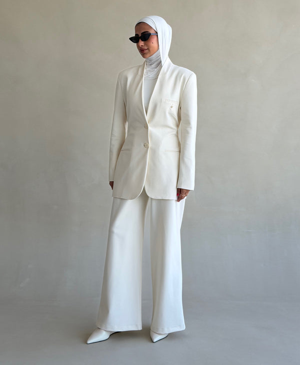 Tonal Belted Pants Suit