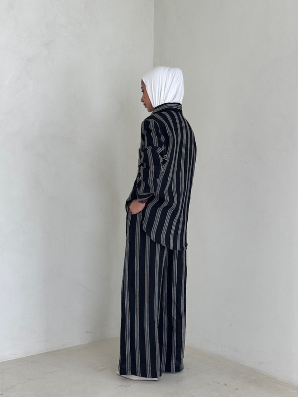 Striped Black 2PC Sets