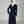 Single Button V-neck Long Blazer