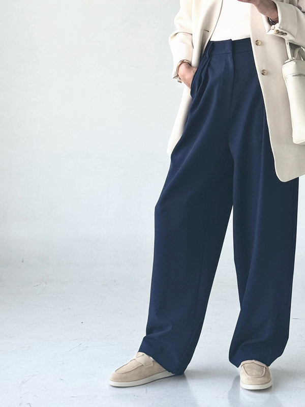 High Waist Single Pleated Trouser