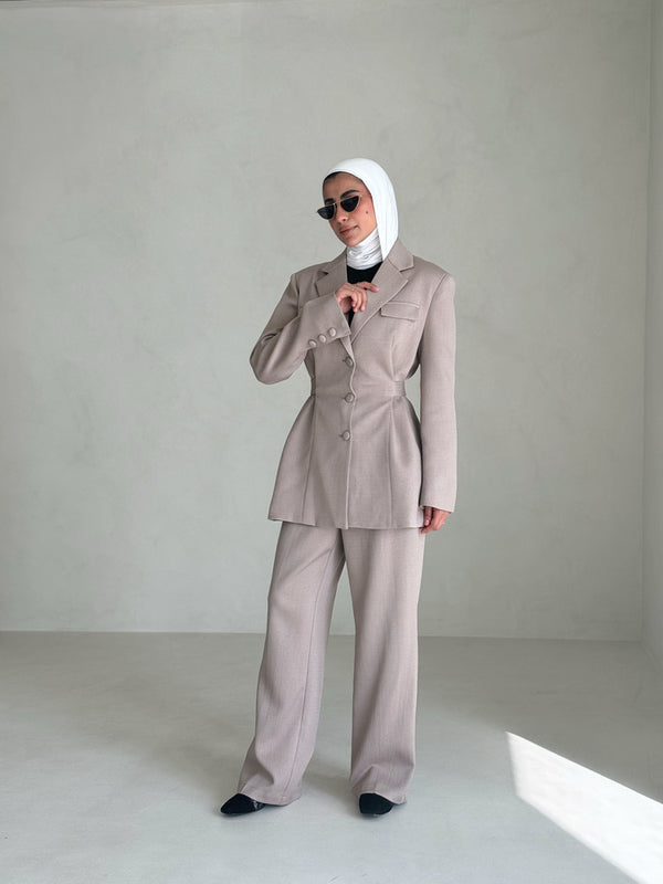 Belted Elegant Women's 2PC Set