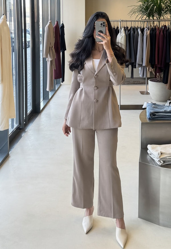 Belted Elegant Women's 2PC Set