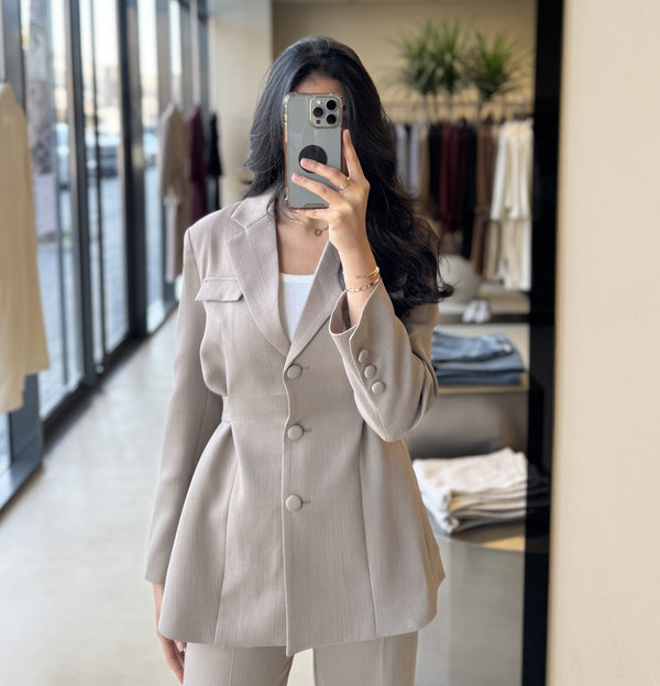 Belted Elegant Women's 2PC Set