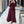 Buttoned Plum Blazer + A-line Skirt 2PC Set