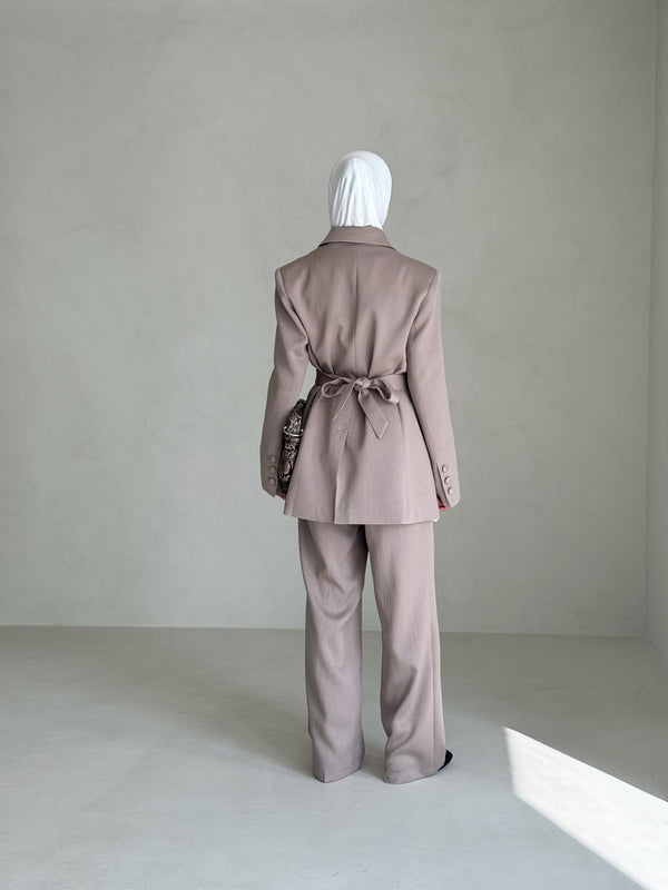 Belted Elegant Women's 2PC Set