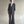 No-collar Striped Folded Waistband Suit