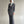 No-collar Striped Folded Waistband Suit
