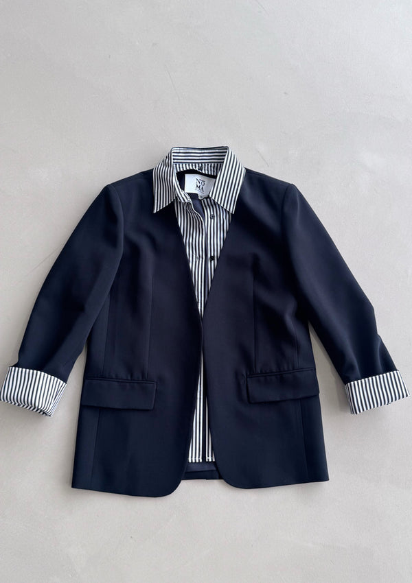 Striped Collared Suit