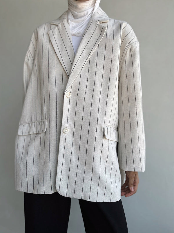 Casual Striped Coat For Women
