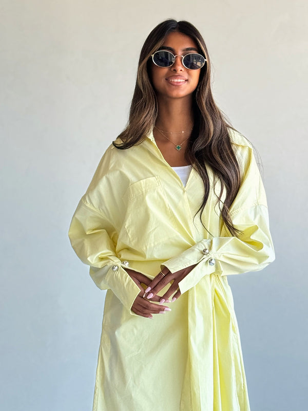 Minimalist Pleated Design Shirt بلوزة