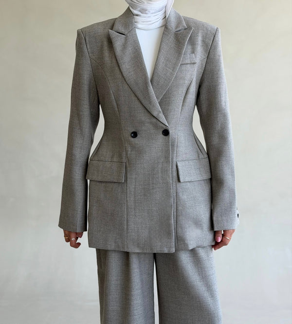 Wool-blend Waisted Set 2PC
