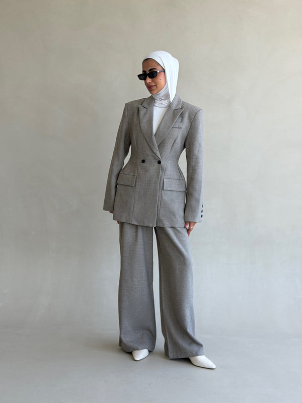 Wool-blend Waisted Set 2PC