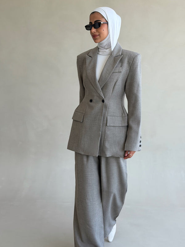 Wool-blend Waisted Set 2PC