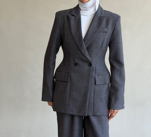 Wool-blend Waisted Set 2PC